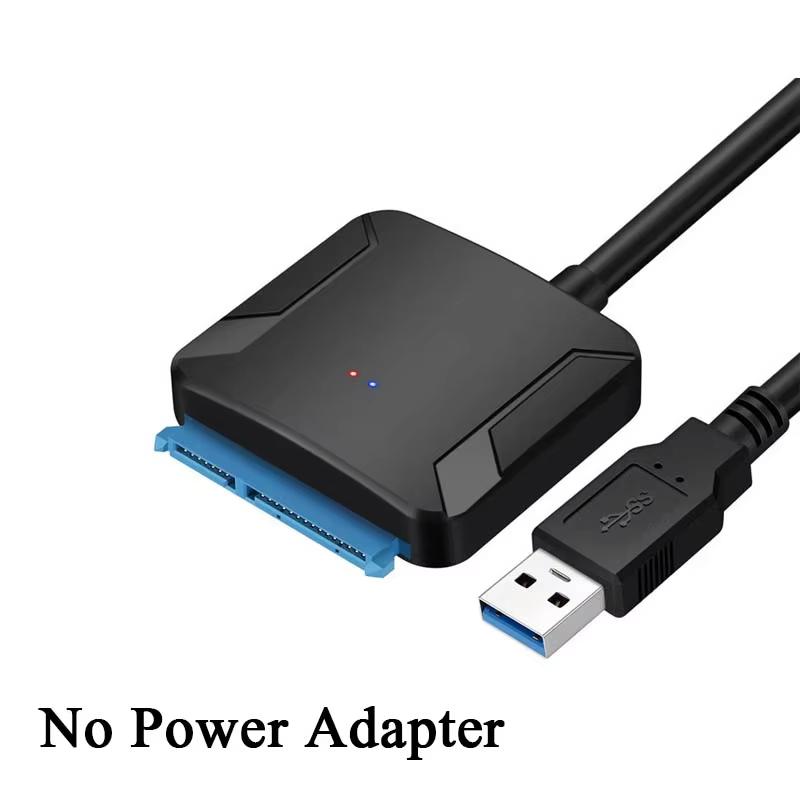 

USB3.0 to SATA 3.5 HDD Cable SATA III Hard Drive Adapter Converter for 2.5 SSD HDD Hard Drive Disk with 12V/2A Power Adapterer