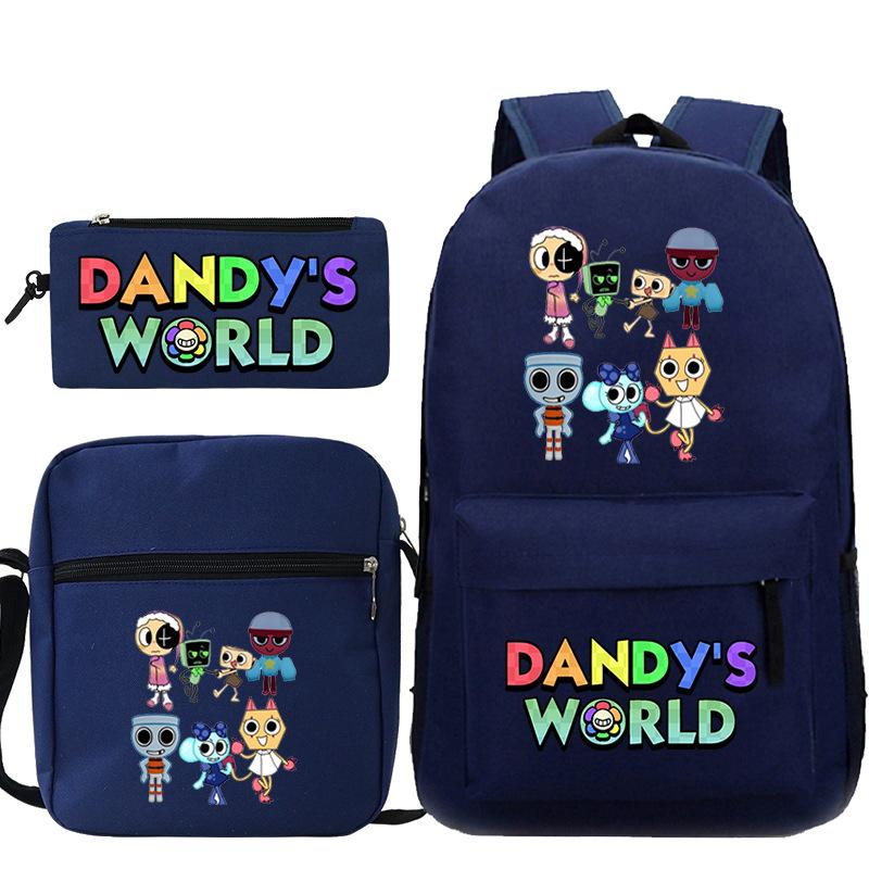 New Dandy's World Game Merchandise Cartoon Print Children's Backpack Cross-border Large-capacity Student Schoolbag
