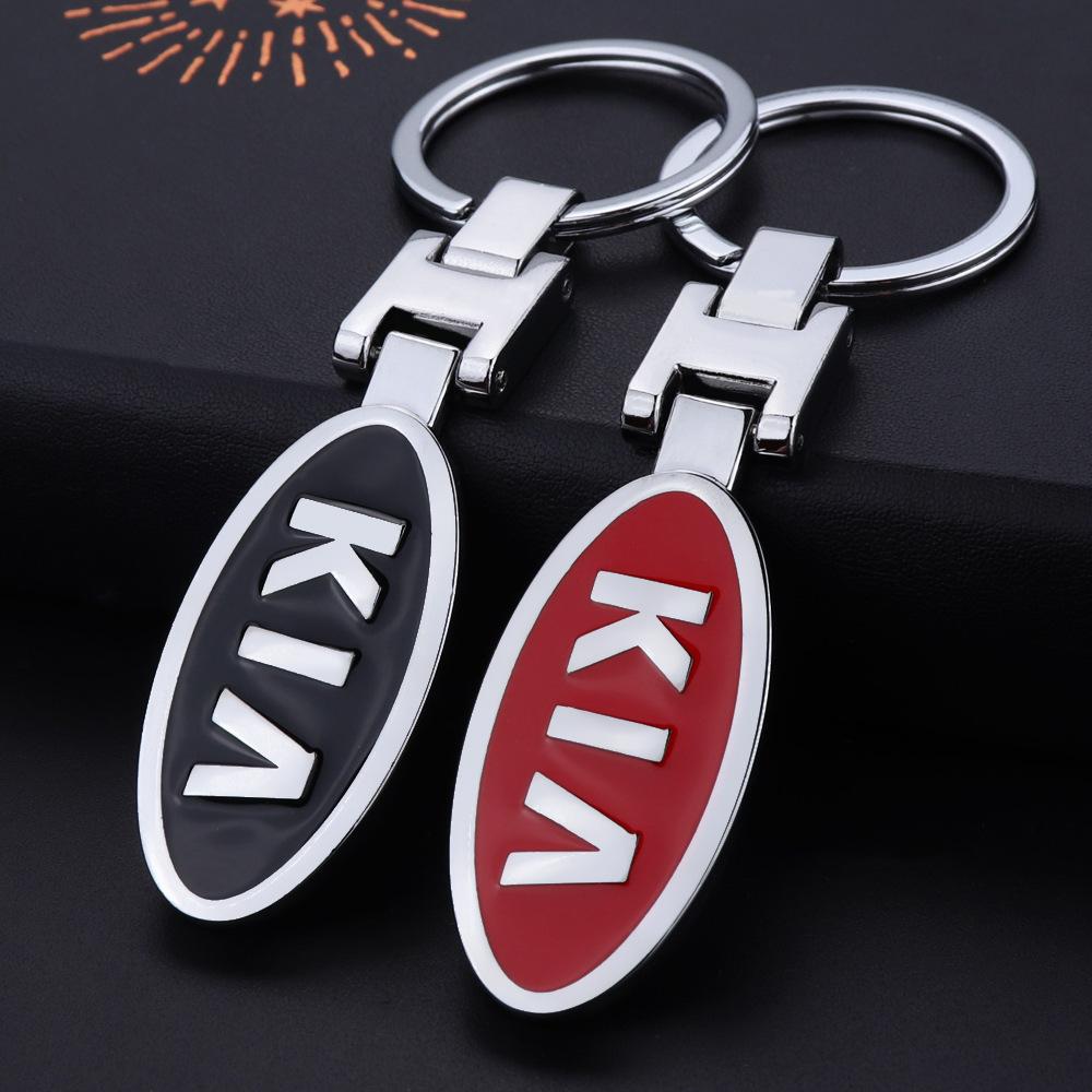 Zinc Alloy Car Logo Keychain 3D Decoration Keyring Accessories For KIA Soul Cadenza K5 K9 Proceed Niro Sportage EV3 Carnival zqdtx40