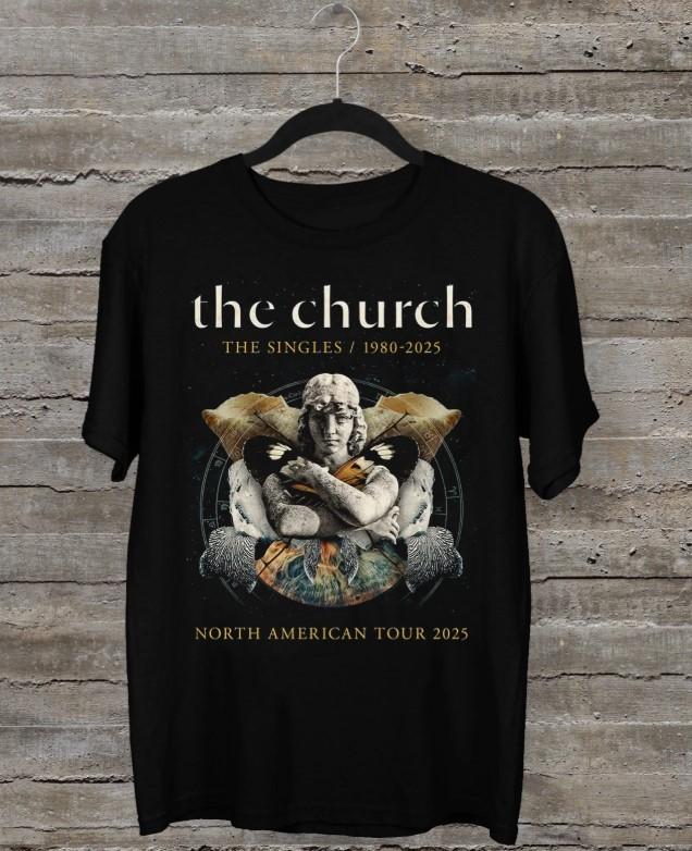 The Church The Singles 1980-2025 Tour T Shirt Black All Size Unisex T-Shirt S