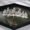 Bridal Jewelry Retro Hair Accessories Baroque Queen Big Crown Alloy Small Flower Wedding Dress Headdress