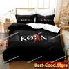3D Fashion Korn Rock Band Bedding Set Printed Single Comforter Quilt Bed Cover Duvet Cover Pillow Case 3 Pieces Kids Adult Size