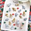 New Resin Christmas Series Christmas Tree Color Hemisphere Nail Art Decoration Diy Nail Art Accessories Phone Case Accessories