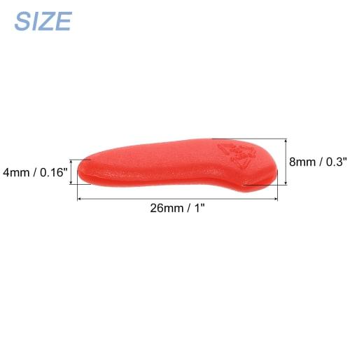 uxcell Blade Knife Tip Protective Covers, Plastic Knife Guard Sleeves, Knife Blade Tip Sleeve Covers for Kitchen, Red, 100 Pieces