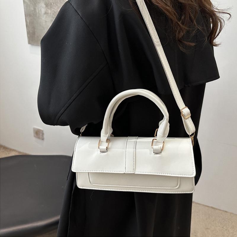 High Quality PU Leather Handbag Purse Women's Bag Solid Color Square Shoulder Crossbody Bags Lady Messenger Tote