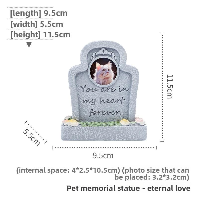 Resin Pet Memorial Stone For Dog Remembrance And Garden Decor