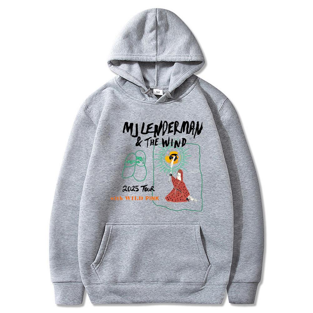 MJ Lenderman Tour 2025 Hoodie Rapper Women Fleece Comfortable Sweatshirt with Pocket Gothic Clothes Casual ComfortablePunk Hoody