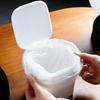 Desktop Trash Can with Flip Cover Mini Trash Bin Home Office Desk Bedside Table Plastic Waste Container