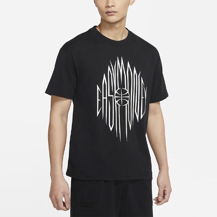 Nike T Shirts Men's Black Crew Neck Moderate Straight Fit DD0778-010