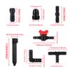 Garden Barb Irrigation Hose Connector DN16 to 3/4 or 1/2 Inch Fitting Connector for Irrigation Tube Garden Watering System