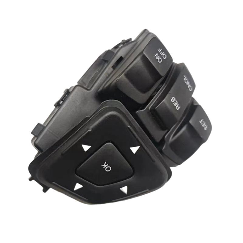 Car Multi-Function Media Steering Wheel Button Audio Volume Cruise Control Switch For Ford Edge Explorer 2011-2014-A87Q