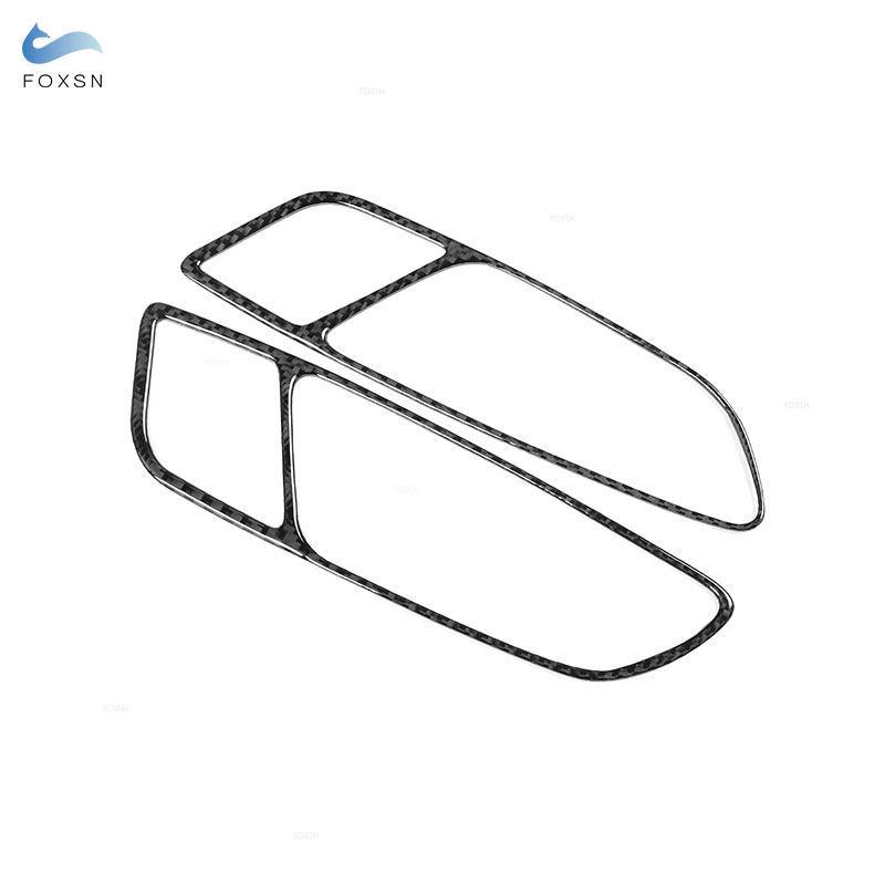 Soft Carbon Fiber For Seat Leon 2013 2014 2015 2016 2017 2018   Car Styling Interior Door Handle Bowl Frame Cover Trim