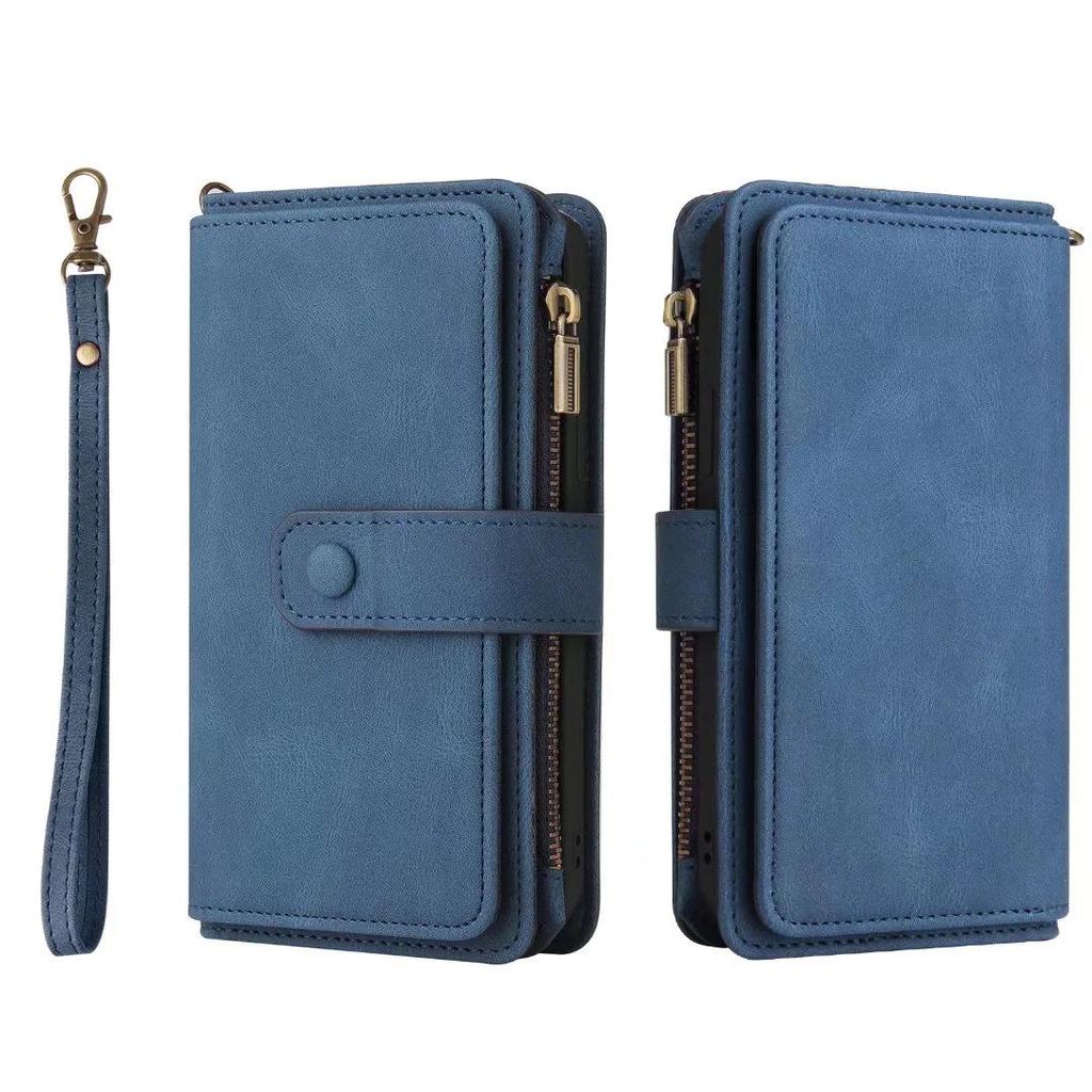 Samsung A03S/A22 Multi-card Zipper Wallet Phone Case - Cross-border New Style, Skin-feel Protective Cover