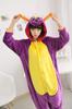 Dorawithme Purple Dragon Kigurumi Pajamas for Adults, Animal Cosplay Costume for Halloween and Christmas, Unisex (Size L)