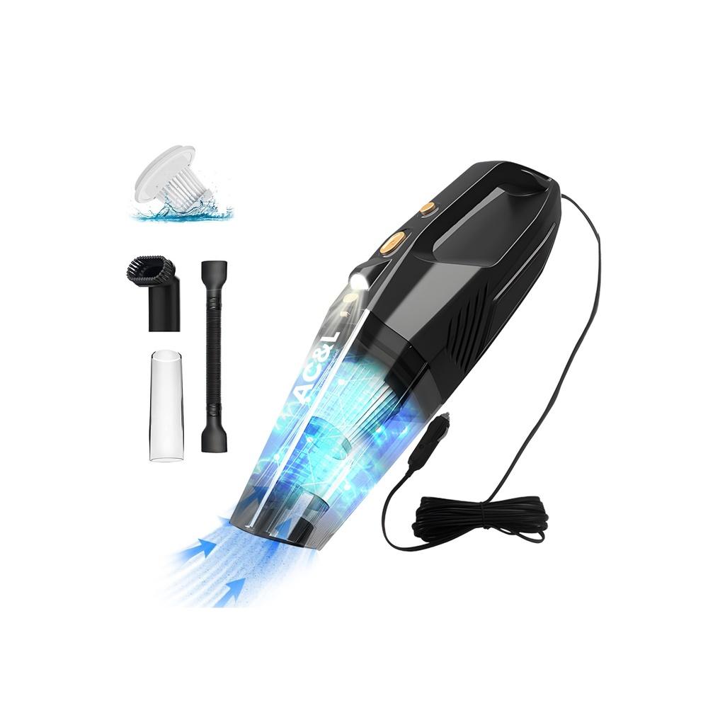 

AC&L Portable Handheld Wireless Car Vacuum Cleaner With LED Light High Power Quick Recharge Strong Cyclonic Suction 2000mAh Li-ion Battery Operated W