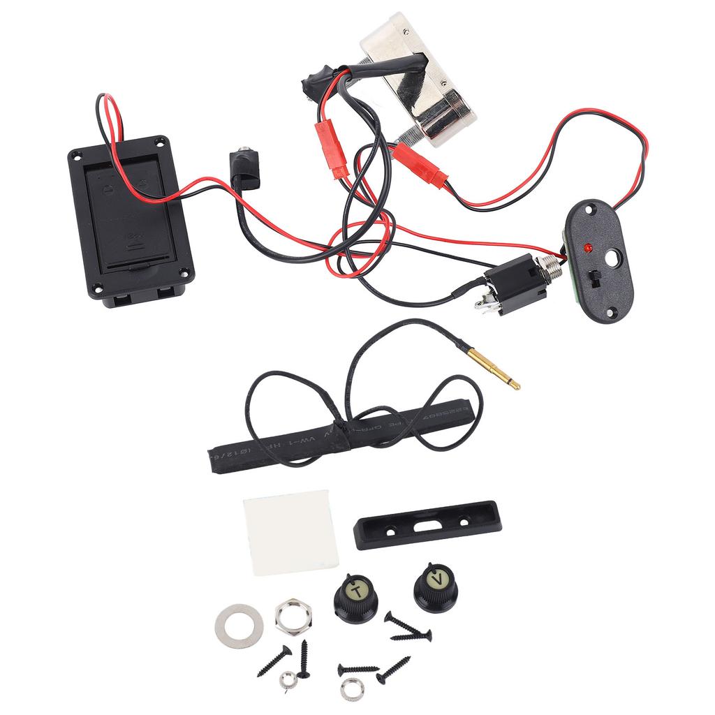 Cello Pickup Metal Plastic High Sensitivity Low Noise Professional Cello EQ Pickup Replacement