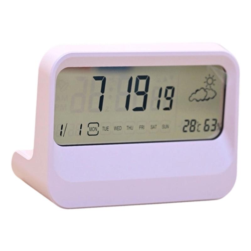 Alarm Clock for Bedroom Digital Desk Clock Bedside Nightstand Digital Clock J0MC