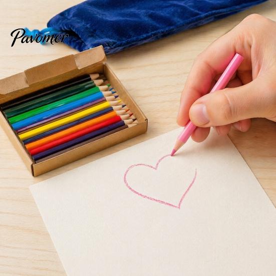 Painting Tools for Kids 12PCS Colored Pencils Set, with Smooth Wood Barrel, Vibrant Colors Coloring Children Tools, Book Sketching And Art Projects