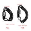 Portable Motorcycle Helmets Lock Bike 4-Digit Combination Cable Lock Travel Padlocks Mini Safety Anti-Theft Bike Lock