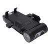 Multifunktionale Fahrradlichter USB Powerbank Fahrradhupe Fahrrad-Handyhalter für Nachtfahrten Schwarz