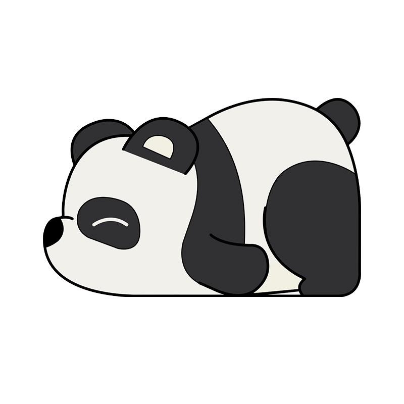Panda Cartoon Rutschfeste Saugfähige Kieselgur Badezimmer Türvorlegematte