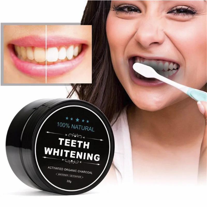 White Teeth Toothpaste Teeth Whitening Scaling Powder Oral Cleaning Packing Premium Activated Bamboo Charcoal Powder 30g