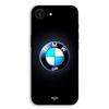 Telefoonhoesje - MANIACASE - iPhone 17e - Siliconen TPU - Lichtgevend BMW M Logo - Koolstof Zwart
