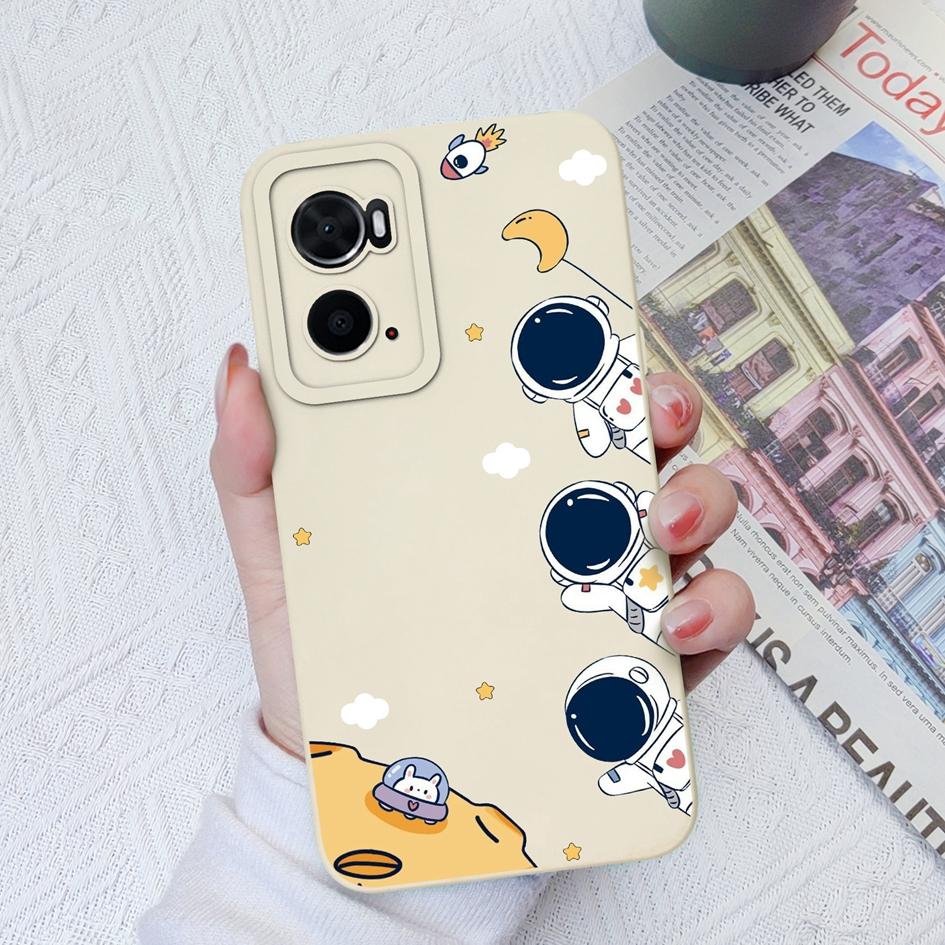 

Для OPPO A91 A94 A74 A96 A76 A73 A93 A72 A78 A8 чехол для телефона космонавт сумка для телефона противоударный матовый жидкий мягкий силикон с защитой от падения для бампера OPPO OPPO AX7