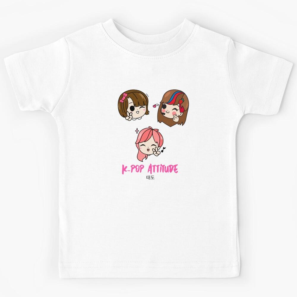 K-Pop Attitude Kpop K Drama Feelings Outfits, Funny korean pop vibes only Gifts Kids T-Shirt 150