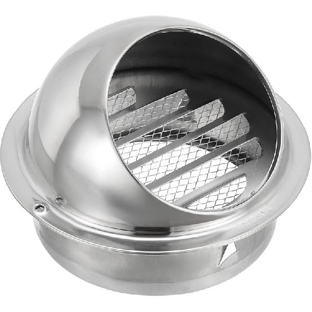 

PATIKIL Крышка вентиляционного отверстия для вытяжки 5,9 дюйма, Крышка настенного вентиляционного отверстия из нержавеющей стали 304, Круглая вытяжная решетка, Вентиляционный выход для воздуховода, Вентиляционное отверстие, Козырек для сушилки для 4.7 Inc