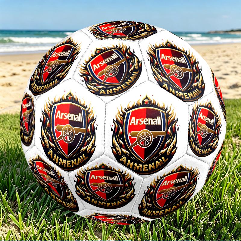 football team.C Print Size 5 Soccer Ball, PU Wear Resistant Football for Match Training and Daily Practice, Birthday Gift for Soccer Fans