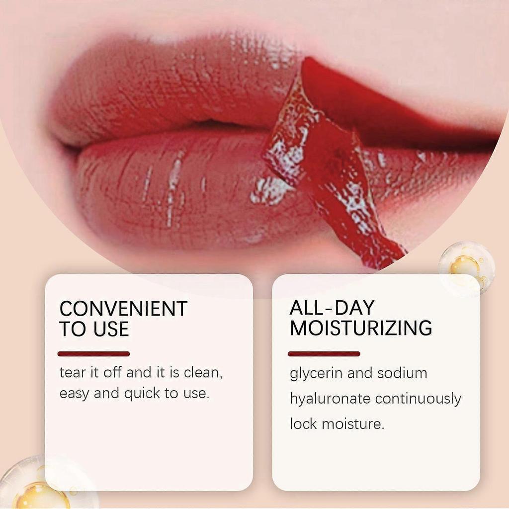 Brown 4ml Long-lasting Tear-off Lip Gloss Moisturizing Non-stick Cup Brightens the Skin and Highlights the Complexion High-gloss Blush Lip Gloss Lip