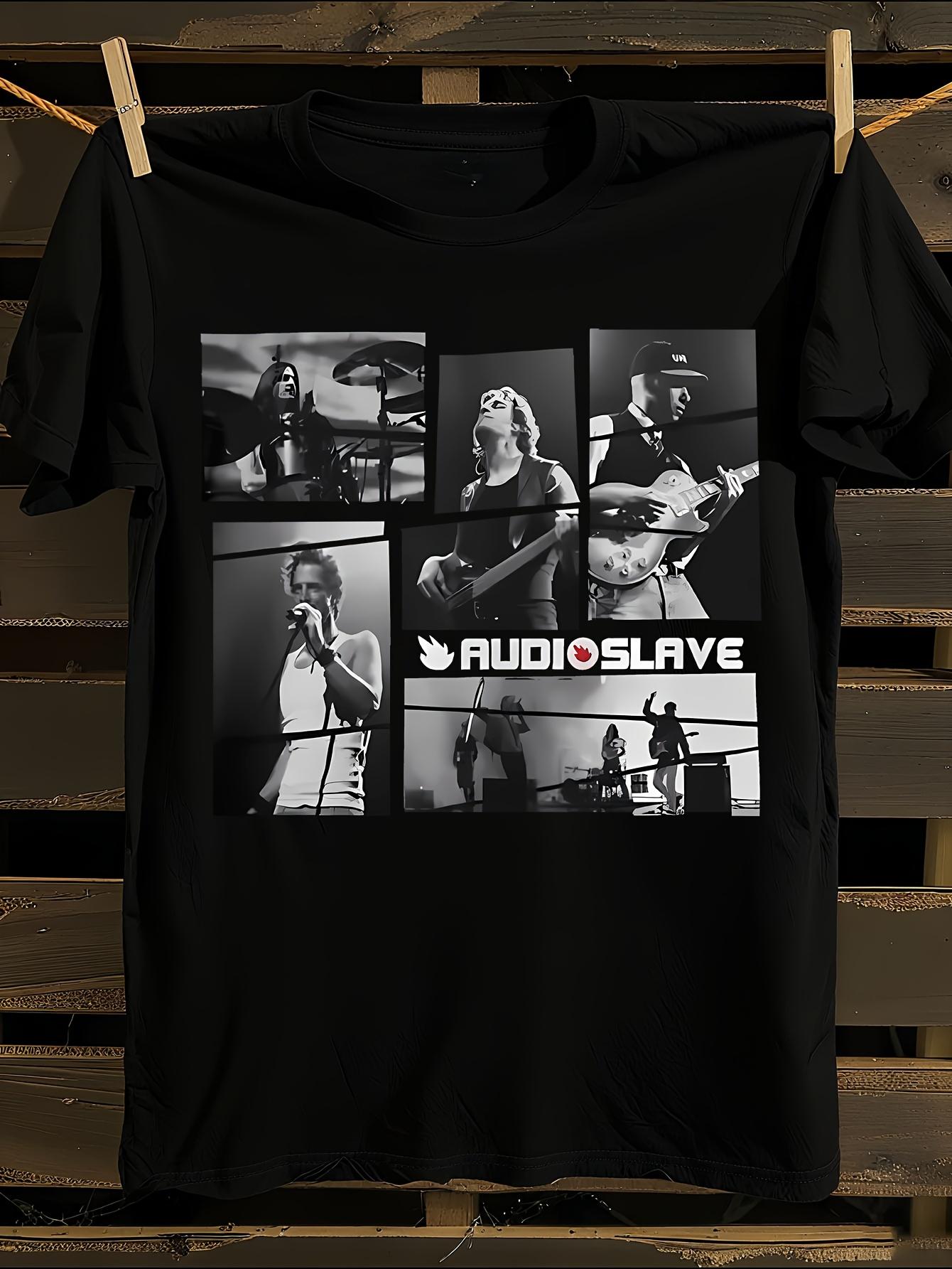 YEKIM Audioslaves 3D Printed Logo Tshirt XL
