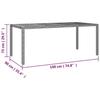 VidaXL Ensemble à manger de jardin 9 pcs Noir Poly rotin et acacia, ensemble de salle à manger, ensemble de salle à manger 3157611
