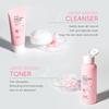LAIKOU Moisturizing Reduce Fine Lines Brighten Skin Tone Care Toner Cream Eye Cream Cleanser 6Pcs Sakura Facial Skin Care Set