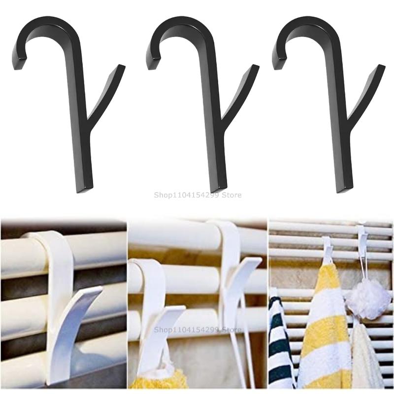 Hanger Clips Storage Bathroom Shower Towel Holder Hanger Heated Radiator Hooks Clips Storage Racks Clothes Scarf Hanger Hooks