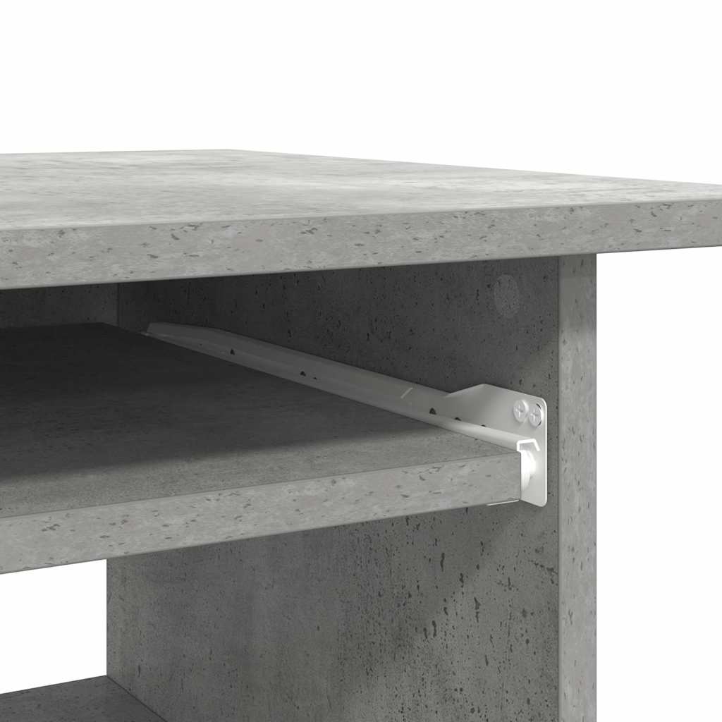Schreibtisch fürs Arbeitszimmer, Computertisch mit Ablage für den Computer, 80x45x74 cm