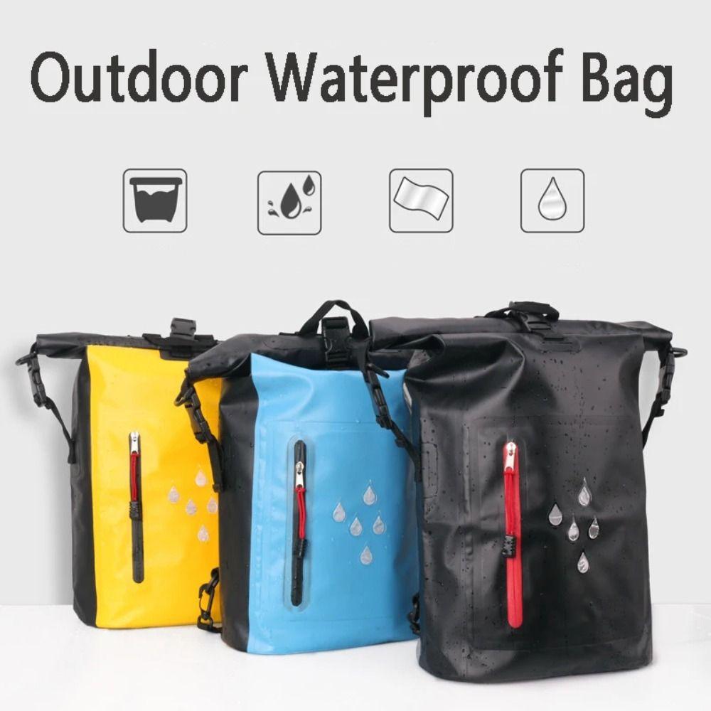 Large Capacity Waterproof Drift Bag IPX6 Rating Waterproof Bucket Bag Swimming Backpack  Camping