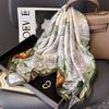 100% Natural Twill Silk Scarf for Women Neck Tie Double side Foulard Shawl Wrap Square Neckerchief Hijab Bandana schal Scarves