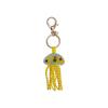 Handmade Jellyfish Patch Keychain Rhinestone Beads Bag Charm Handmade Keychain  Holiday Gift