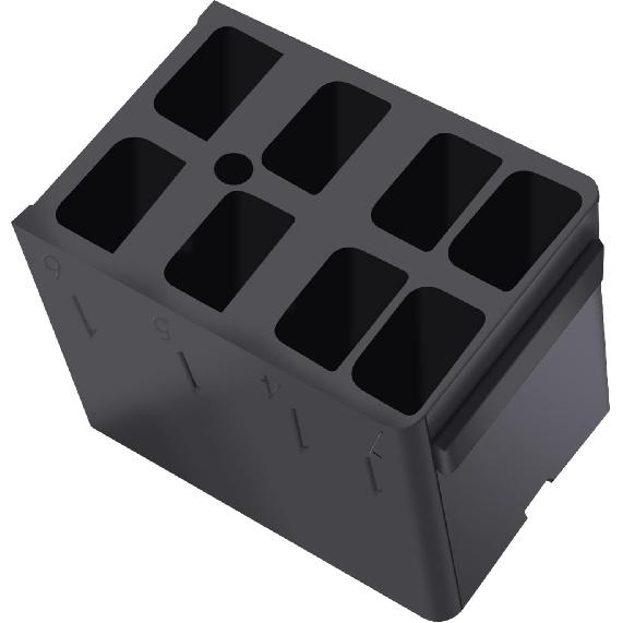 GI1407 Lot/Sets 6.3mm 14-16AWG Female Gold Spade Terminal Connector + Rocker Switch Plug Connect Box Socket ARB Carling (4 Sets)