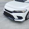 Splitter Front Air Dam Guard Bumper Lip Chin Protector Glossy Black Tuning Trim For Honda Civic 11th FE1 Sedan 4Doors 2021-2024