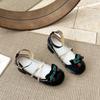 Fashion New Fashion Trend Bow Versatile Rhinestone Single Shoes Comfortable Shallow Mouth Soft Sole