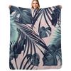 Tropical Jungle Leaves Dream 2 Tropical Decor Art Throw Blanket Warm Comfortable Blanket for Office Napping