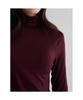 8SECONDS Wool Tencel Turtleneck T-Shirt Wine