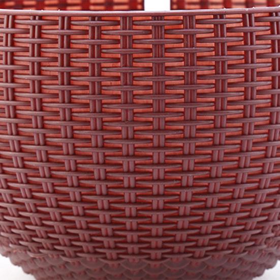 Self-absorbing Flowerpot Rattan-like Weaving Texture And Absorbent Rope Flower Pot with Hanging Chain Planter for Indoor Outdoor