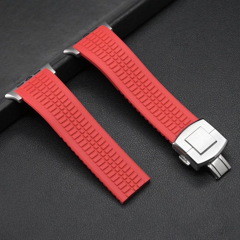 Řemínek na zápěstí pro Apple Watch Ultra2 49mm Silikonový pásek 46mm 44mm 45mm Sportovní smyčka Náramek pro Iwatch 10 7 8 9 Se 6 5 4 Příslušenství