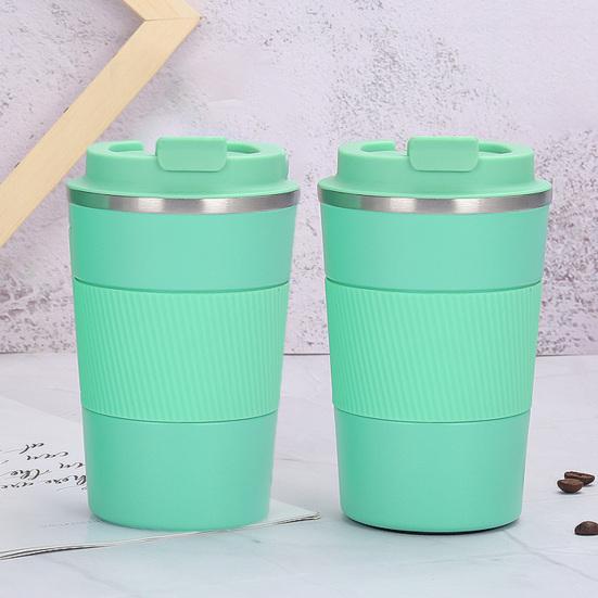 Šálek kávy 380 ml Velká kapacita Dobré utěsnění Netěsnost Protiskluzová nerezová ocel Vakuově izolovaný hrnek na vodu Domácí zdroj