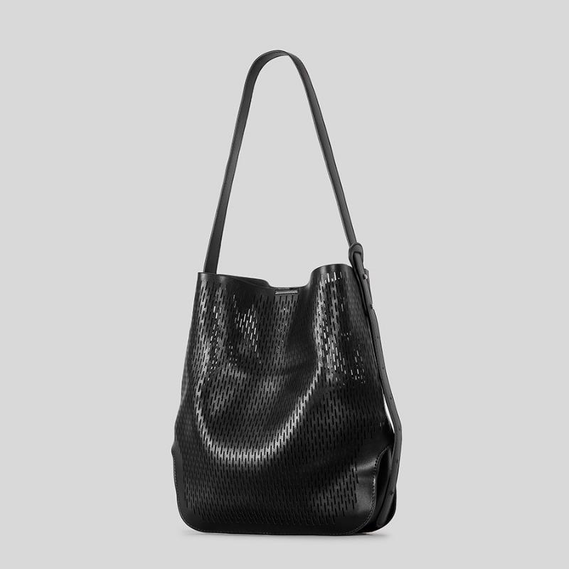 

Single-shoulder Bucket Bag Beach Vacation Bag Large-capacity Handbag чорний