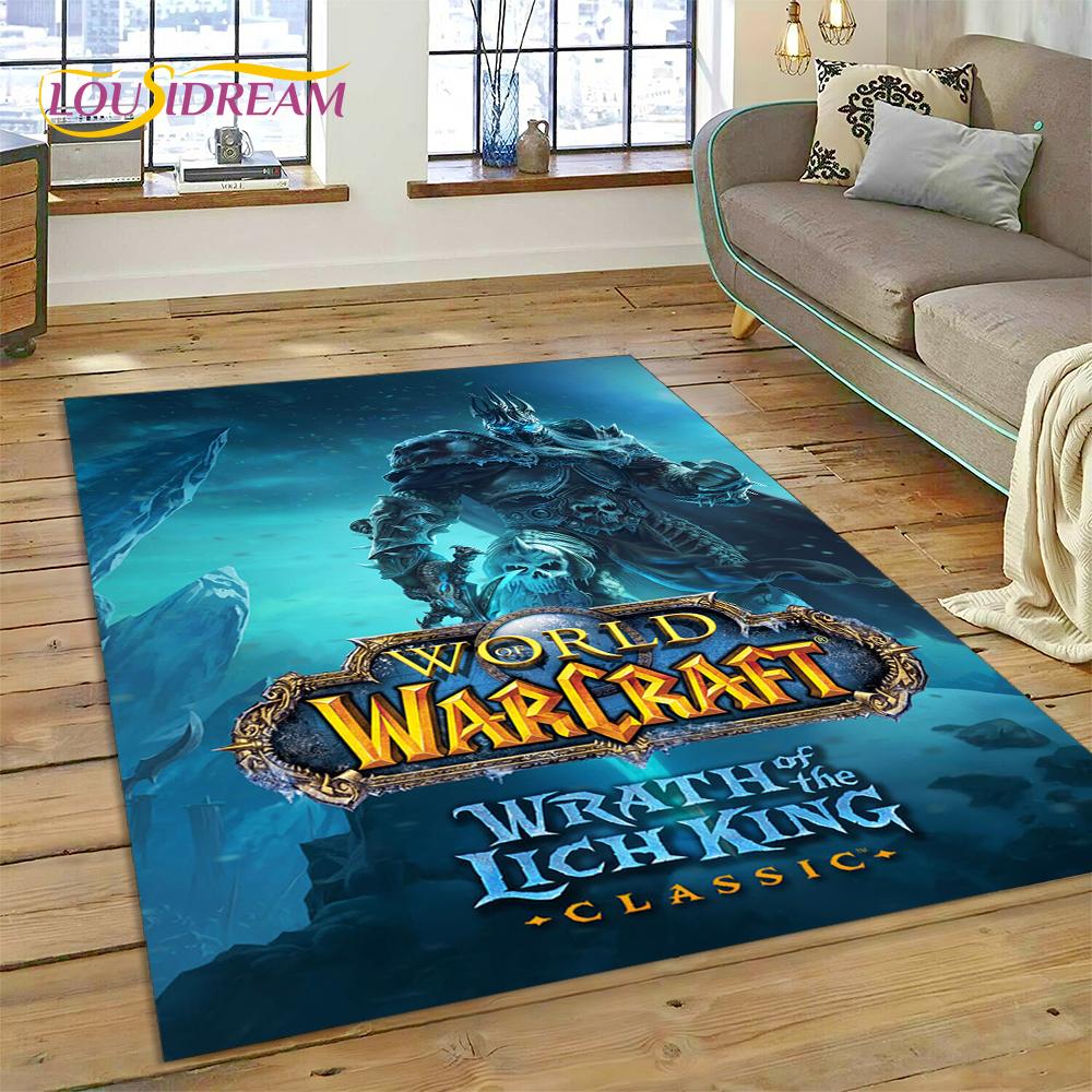 WOW, World of Warcraft  Demon Hunter, Lich King Game Rug Carpet for Living Room Bedroom Home Decor,Non-slip Decoration for Sofa